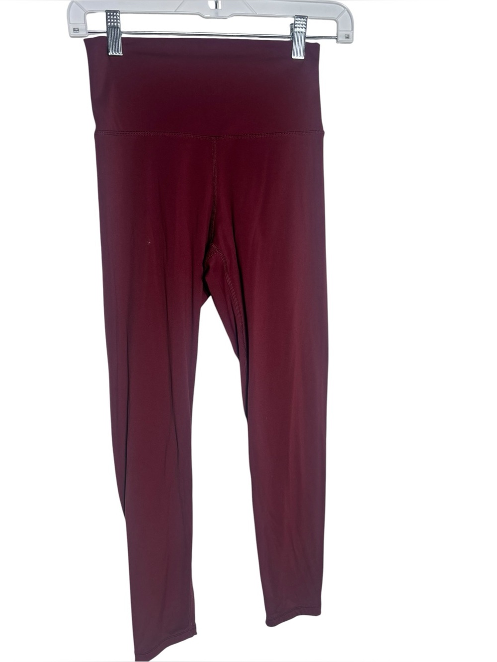 Quince women’s small dark maroon red silky soft leggings
